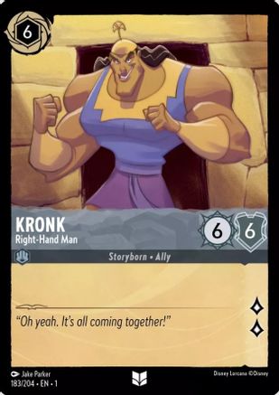 Kronk - Right-Hand Man (183/204) [The First Chapter] Lorcana Single Disney