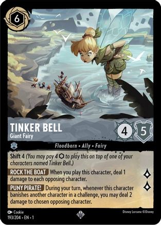 Tinker Bell - Giant Fairy (193/204) [The First Chapter] Lorcana Single Disney