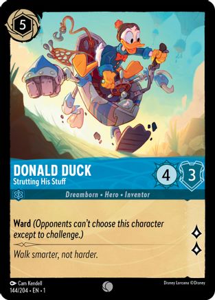 Donald Duck - Strutting His Stuff (144/204) [The First Chapter] Lorcana Single Disney