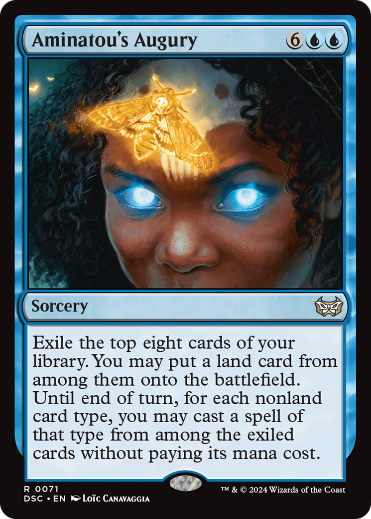 Aminatou's Augury (DSC-071) [Duskmourn: House of Horror Commander] MTG Single Wizards of the Coast