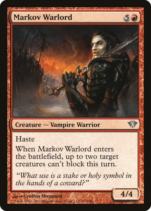 Markov Warlord (DKA-097) [Dark Ascension] MTG Single Wizards of the Coast