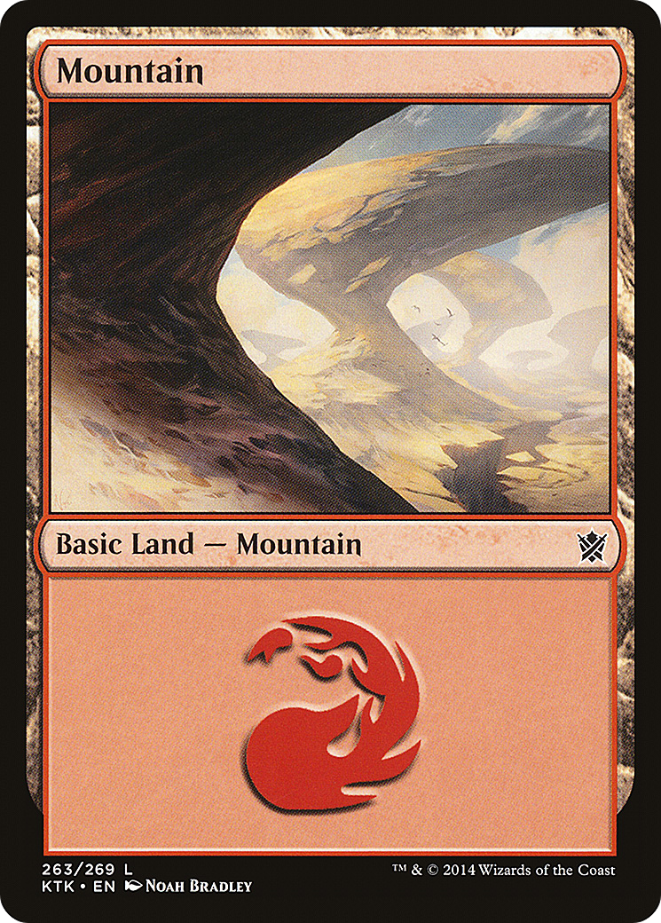 Mountain (KTK-263) [Khans of Tarkir] Foil MTG Single Wizards of the Coast