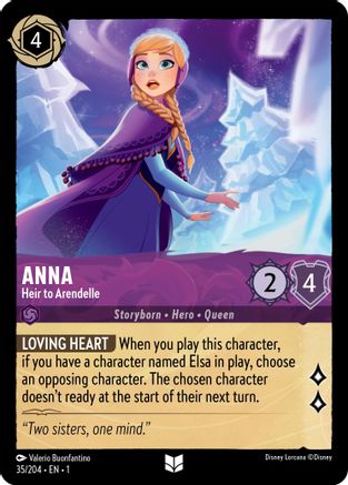 Anna - Heir to Arendelle (35/204) [The First Chapter] Lorcana Single Disney