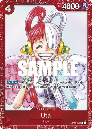 Uta (Premium Card Collection -ONE PIECE FILM RED Edition-) (OP01-005) [One Piece Promotion Cards] Foil One Piece Single Bandai