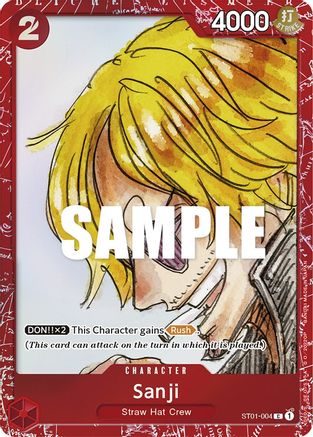 Sanji (Premium Card Collection -ONE PIECE FILM RED Edition-) (ST01-004) [One Piece Promotion Cards] Foil One Piece Single Bandai