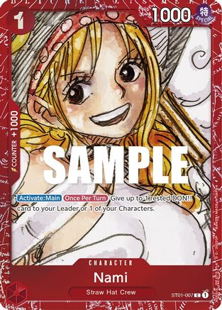 Nami (Premium Card Collection -ONE PIECE FILM RED Edition-) (ST01-007) [One Piece Promotion Cards] Foil One Piece Single Bandai