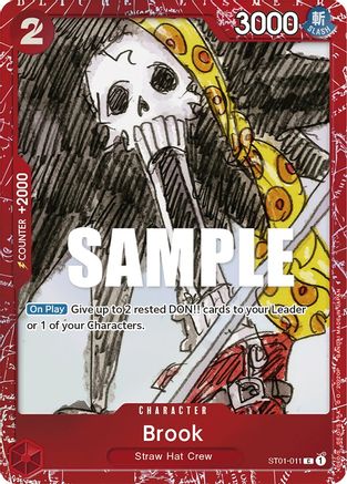 Brook (Premium Card Collection -ONE PIECE FILM RED Edition-) (ST01-011) [One Piece Promotion Cards] Foil One Piece Single Bandai