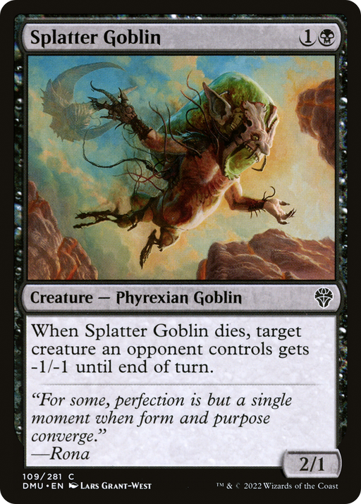 Splatter Goblin (DMU-109) [Dominaria United] Foil MTG Single Wizards of the Coast