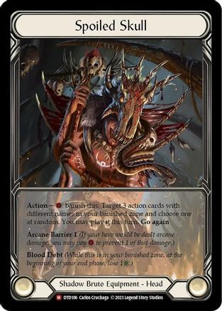 Spoiled Skull (Extended Art) [DTD106] (Dusk Till Dawn)  Cold Foil Flesh And Blood Single Flesh And Blood   