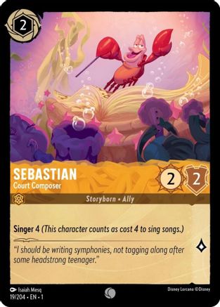 Sebastian - Court Composer (19/204) [The First Chapter] Lorcana Single Disney
