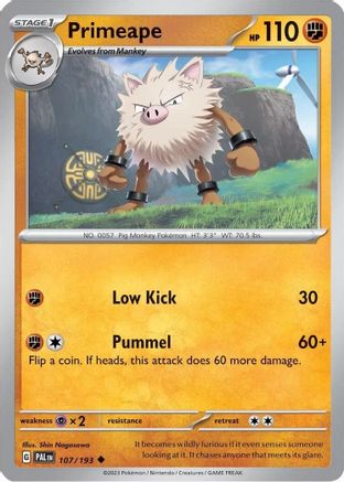 Primeape - 107/193 (Cosmos Holo) Holofoil [Misc: Cards & Products] Pokemon Single Pokémon
