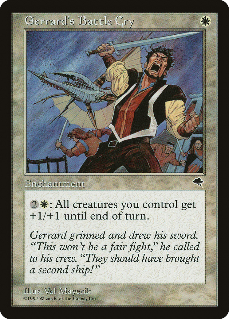 Gerrard's Battle Cry (TMP-021) [Tempest] MTG Single Wizards of the Coast