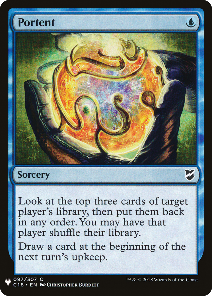 Portent (LIST-C18-97) [Mystery Booster] The List MTG Single Wizards of the Coast