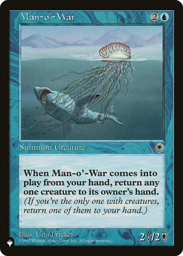 Man-o'-War (LIST-POR-59) [Mystery Booster] The List MTG Single Wizards of the Coast