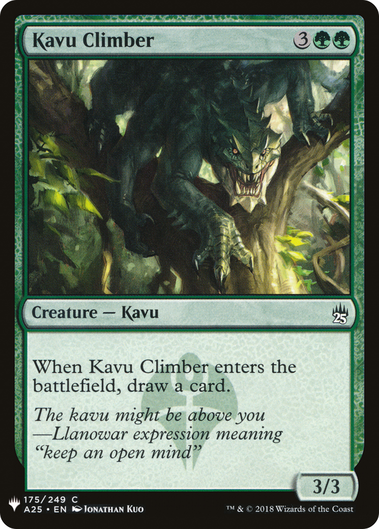 Kavu Climber (LIST-A25-175) [Mystery Booster] The List MTG Single Wizards of the Coast