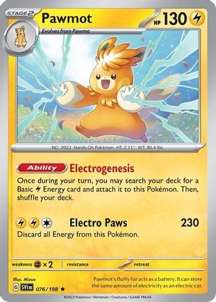 Pawmot - 076/198 (Line Holo) Holofoil [Misc: Cards & Products] Pokemon Single Pokémon