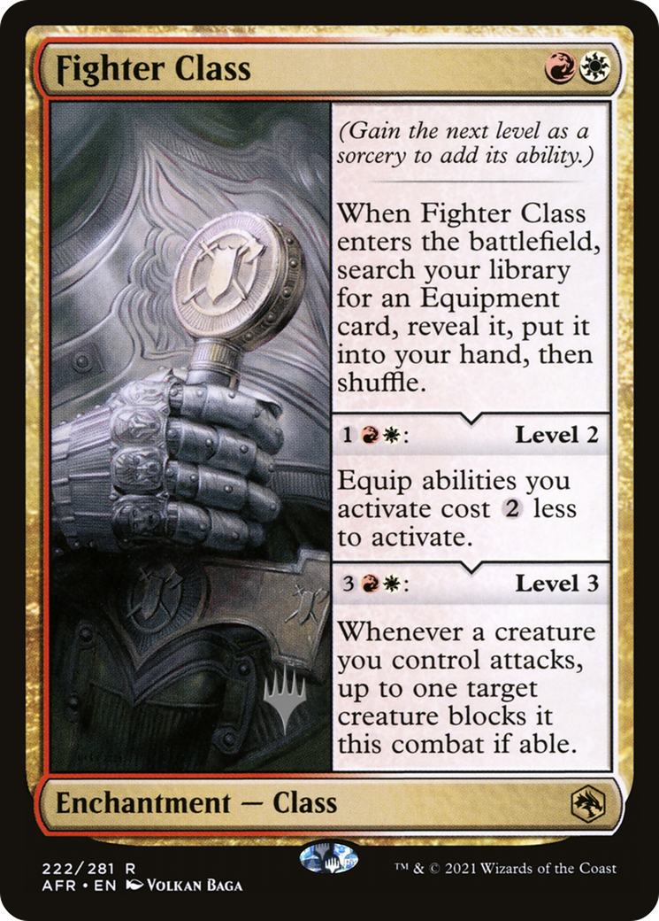 Fighter Class (PPAFR-222) [Adventures in the Forgotten Realms Promos] MTG Single Wizards of the Coast