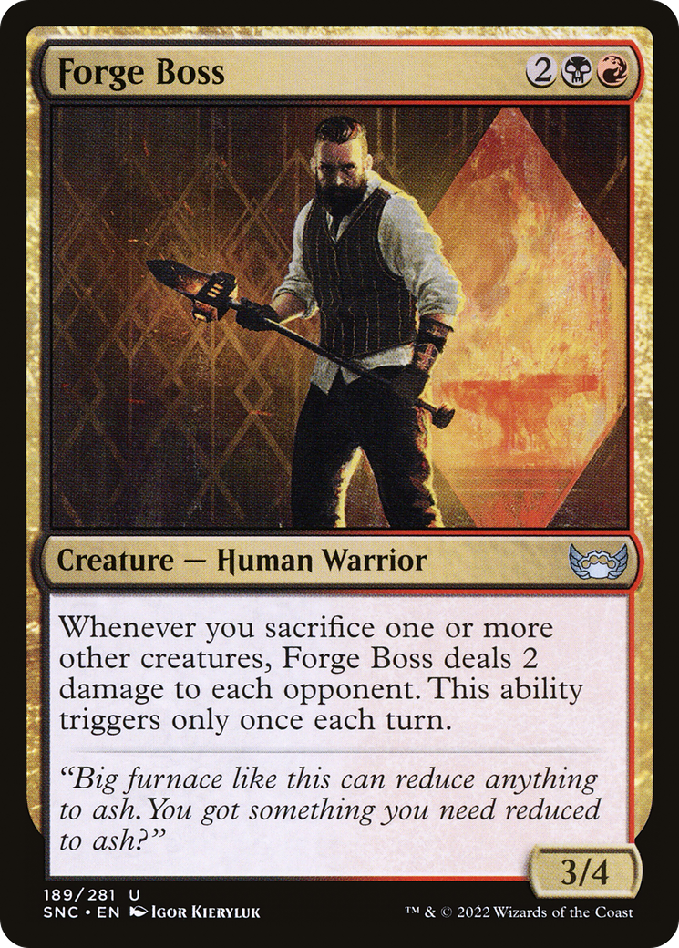 Forge Boss (SNC-189) [Streets of New Capenna] Foil MTG Single Wizards of the Coast