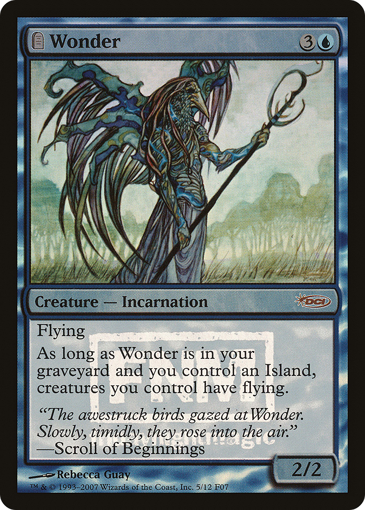 Wonder (FNM-) [Misc] Friday Night Magic 2007 Foil MTG Single Wizards of the Coast