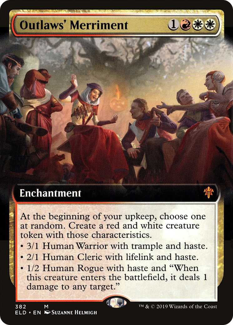 Outlaws' Merriment (ELD-382) [Throne of Eldraine] (Extended Art) Foil MTG Single Wizards of the Coast