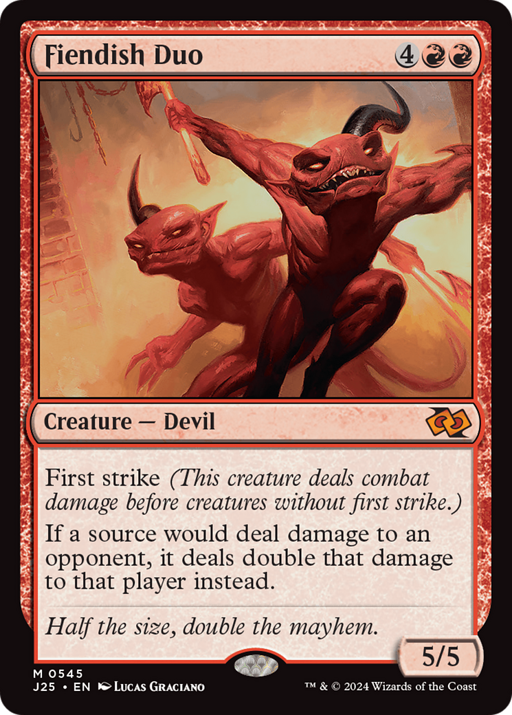 Fiendish Duo (J25-545) [Foundations Jumpstart] MTG Single Wizards of the Coast