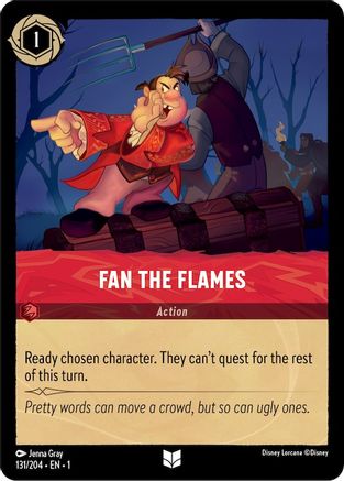Fan the Flames (131/204) [The First Chapter] Cold Foil Lorcana Single Disney