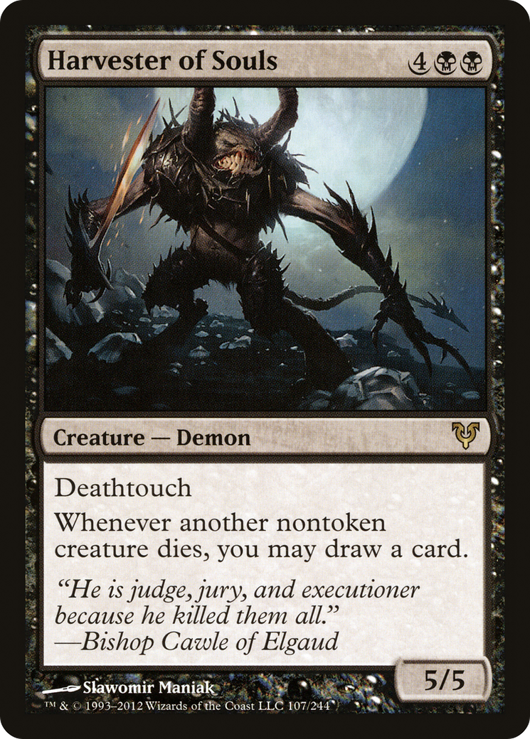 Harvester of Souls (AVR-107) [Avacyn Restored] Foil MTG Single Wizards of the Coast