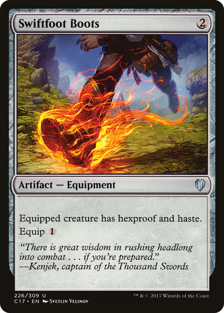 Swiftfoot Boots (C17-226) [Commander 2017] MTG Single Wizards of the Coast