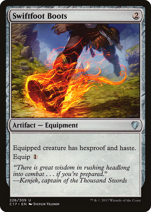 Swiftfoot Boots (C17-226) [Commander 2017] MTG Single Wizards of the Coast