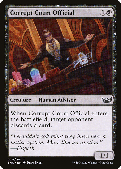 Corrupt Court Official (SNC-070) [Streets of New Capenna] MTG Single Wizards of the Coast