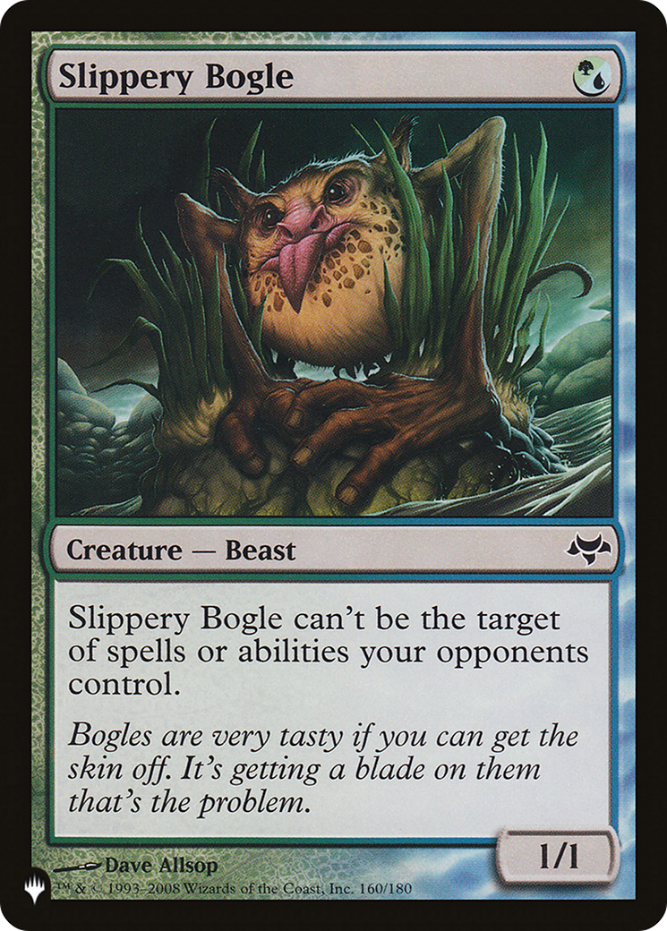 Slippery Bogle (LIST-160/180) [Mystery Booster] The List MTG Single Wizards of the Coast