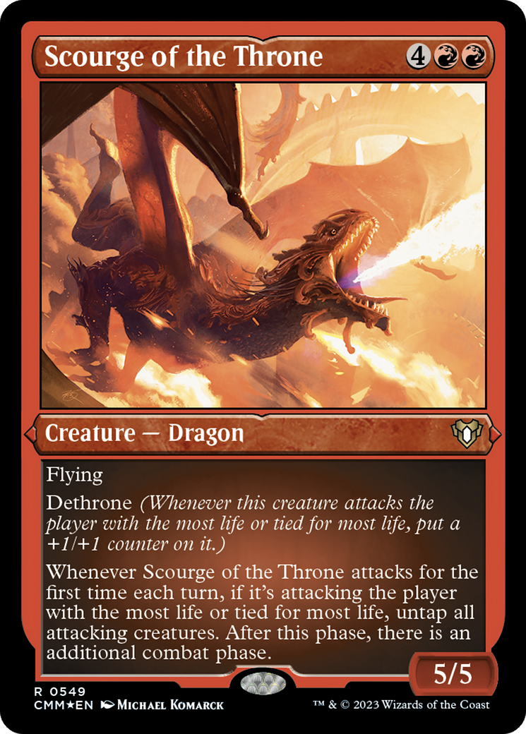 Scourge of the Throne (CMM-549) [Commander Masters] Etched Foil MTG Single Wizards of the Coast