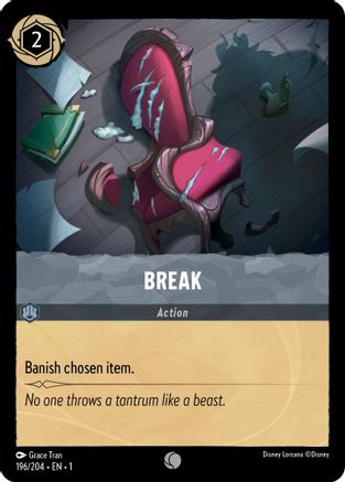 Break (196/204) [The First Chapter] Cold Foil Lorcana Single Disney