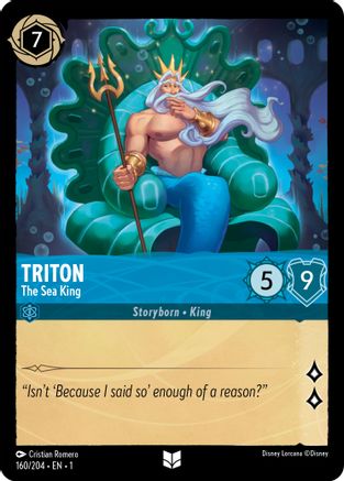 Triton - The Sea King (160/204) [The First Chapter] Lorcana Single Disney
