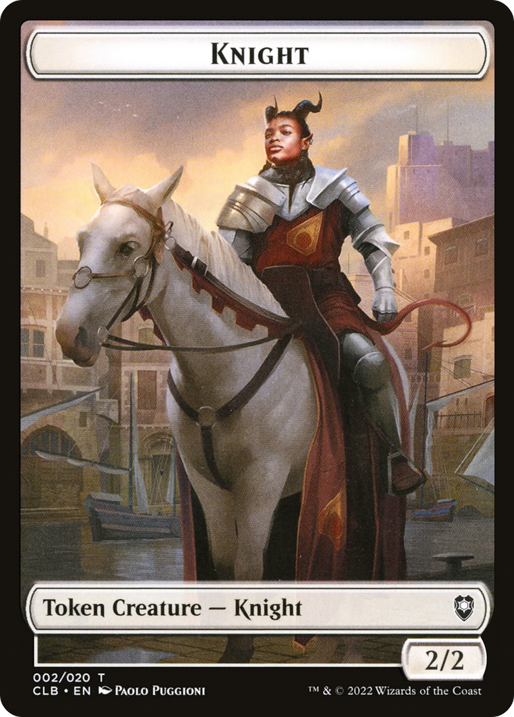 Knight (CLB-002) [Tokens] Battle for Baldur's Gate Tokens MTG Single Wizards of the Coast