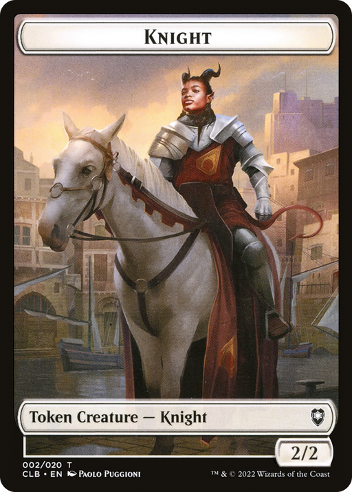 Knight (CLB-002) [Tokens] Battle for Baldur's Gate Tokens MTG Single Wizards of the Coast