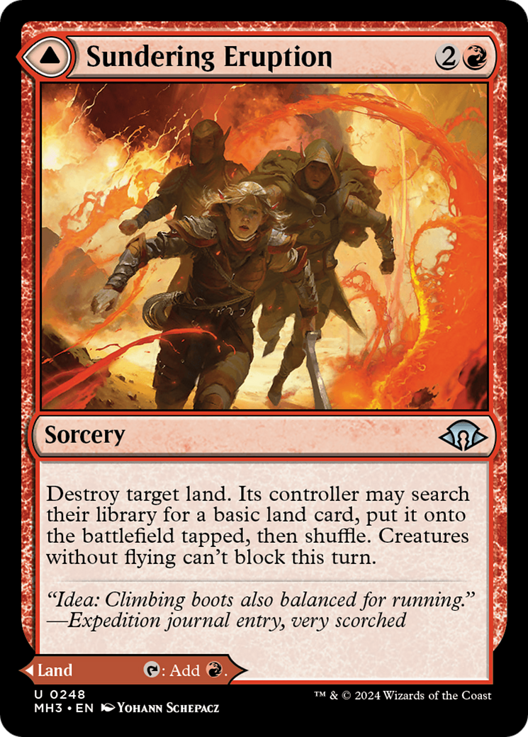 Sundering Eruption (MH3-248) [Modern Horizons 3] Foil MTG Single Modern Horizons 3