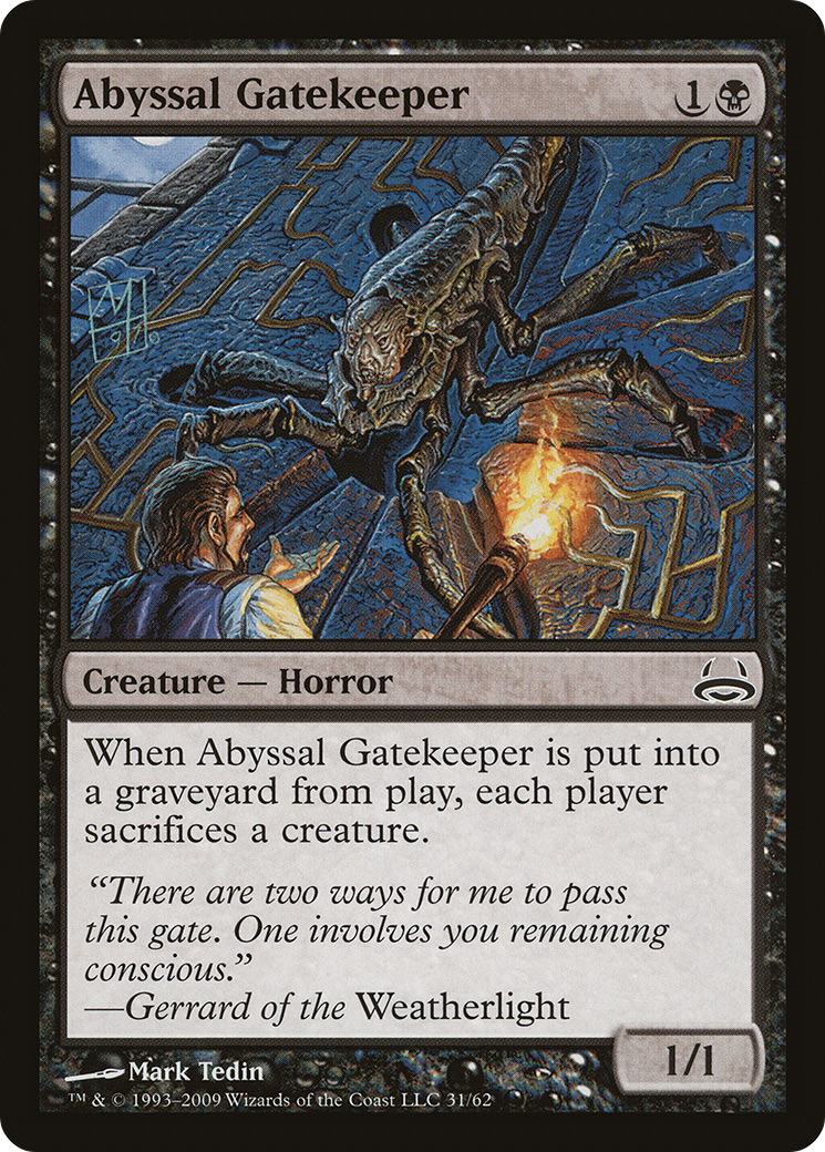 Abyssal Gatekeeper [Duel Decks: Divine vs. Demonic] MTG Single Magic: The Gathering