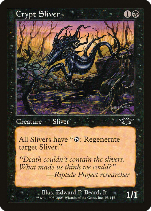 Crypt Sliver (LGN-063) [Legions] Foil MTG Single Wizards of the Coast