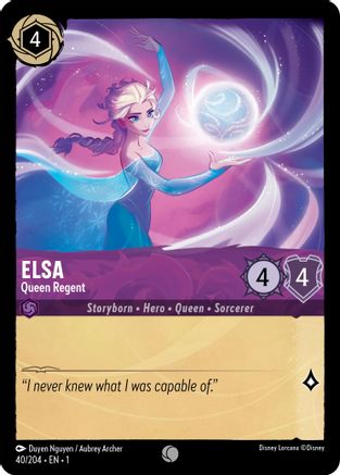 Elsa - Queen Regent (40/204) [The First Chapter] Lorcana Single Disney