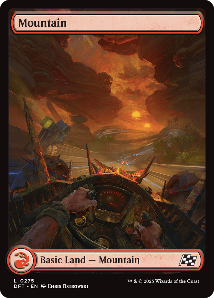 Mountain (0275) (DFT-275) [Aetherdrift] MTG Single Wizards of the Coast
