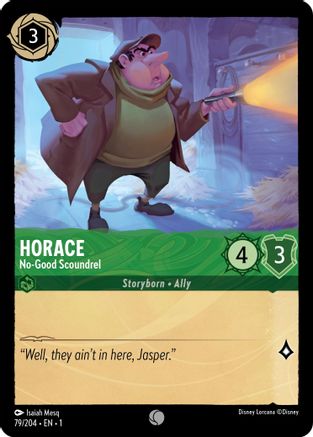 Horace - No-Good Scoundrel (79/204) [The First Chapter] Lorcana Single Disney