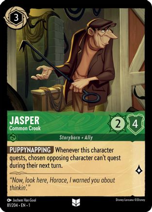 Jasper - Common Crook (81/204) [The First Chapter] Lorcana Single Disney