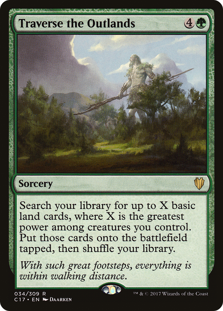Traverse the Outlands (C17-034) [Commander 2017] MTG Single Wizards of the Coast