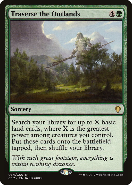 Traverse the Outlands (C17-034) [Commander 2017] MTG Single Wizards of the Coast