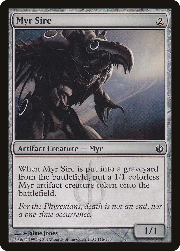 Myr Sire (MBS-116) [Mirrodin Besieged] Foil MTG Single Wizards of the Coast