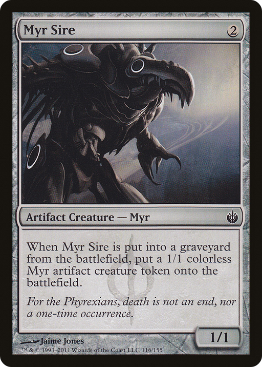 Myr Sire (MBS-116) [Mirrodin Besieged] Foil MTG Single Wizards of the Coast