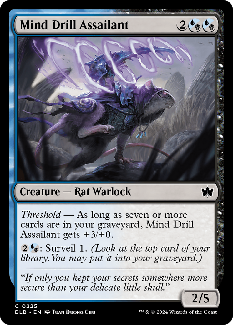 Mind Drill Assailant (BLB-225) [Bloomburrow] MTG Single Wizards of the Coast