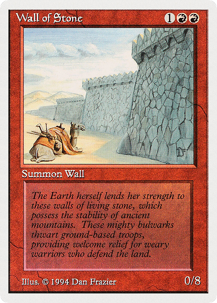 Wall of Stone (SUM-184) [Misc] Summer Magic / Edgar MTG Single Wizards of the Coast
