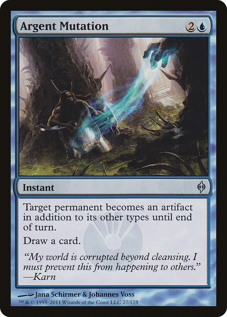 Argent Mutation (NPH-027) [New Phyrexia] Foil MTG Single Wizards of the Coast